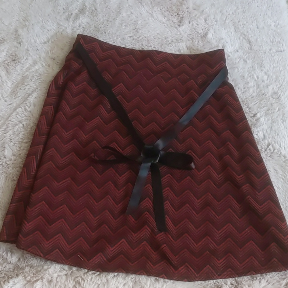 Red Fitted Skirt